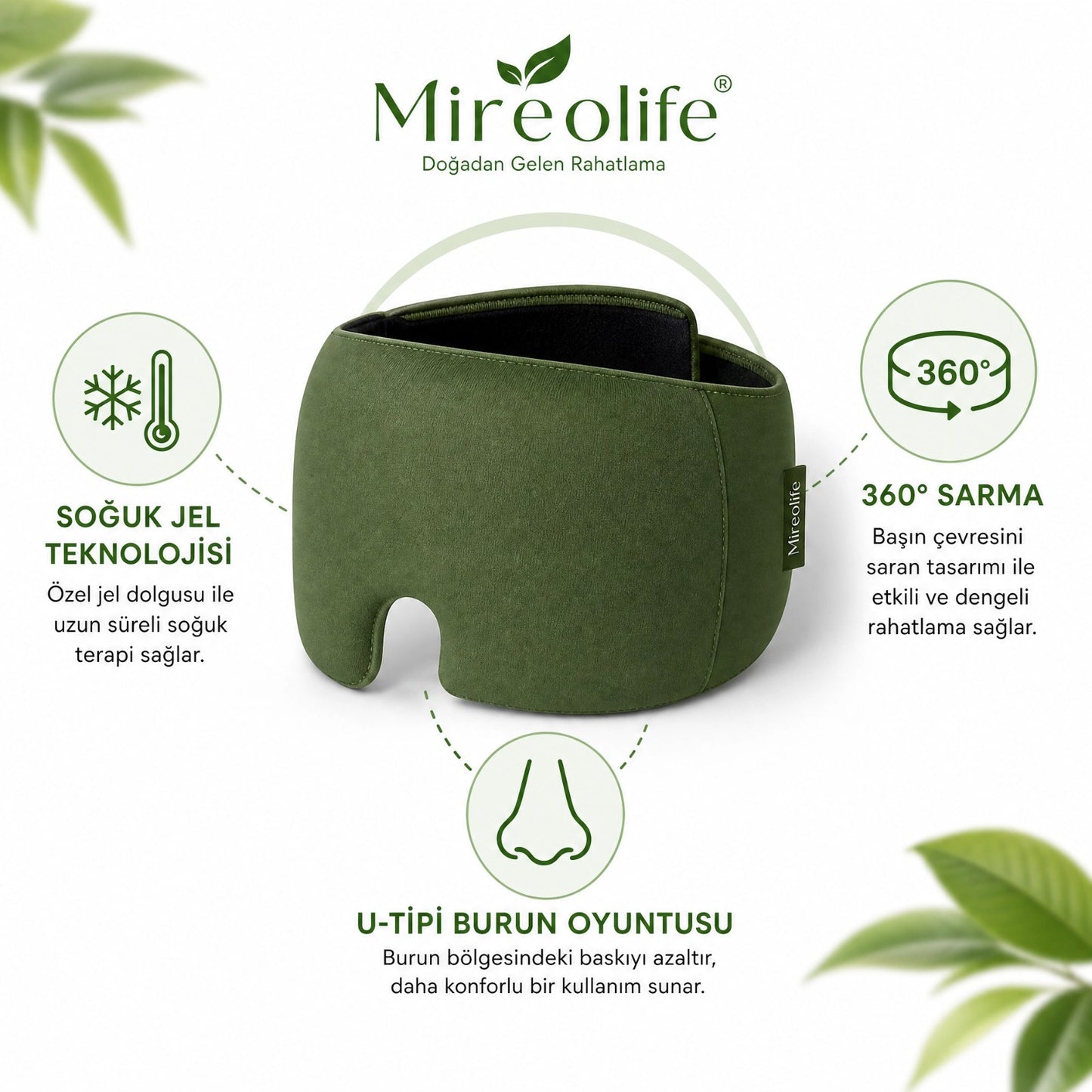 MİREOLİFE ® RAHATLATICI JEL MİGREN KAFA BANDI