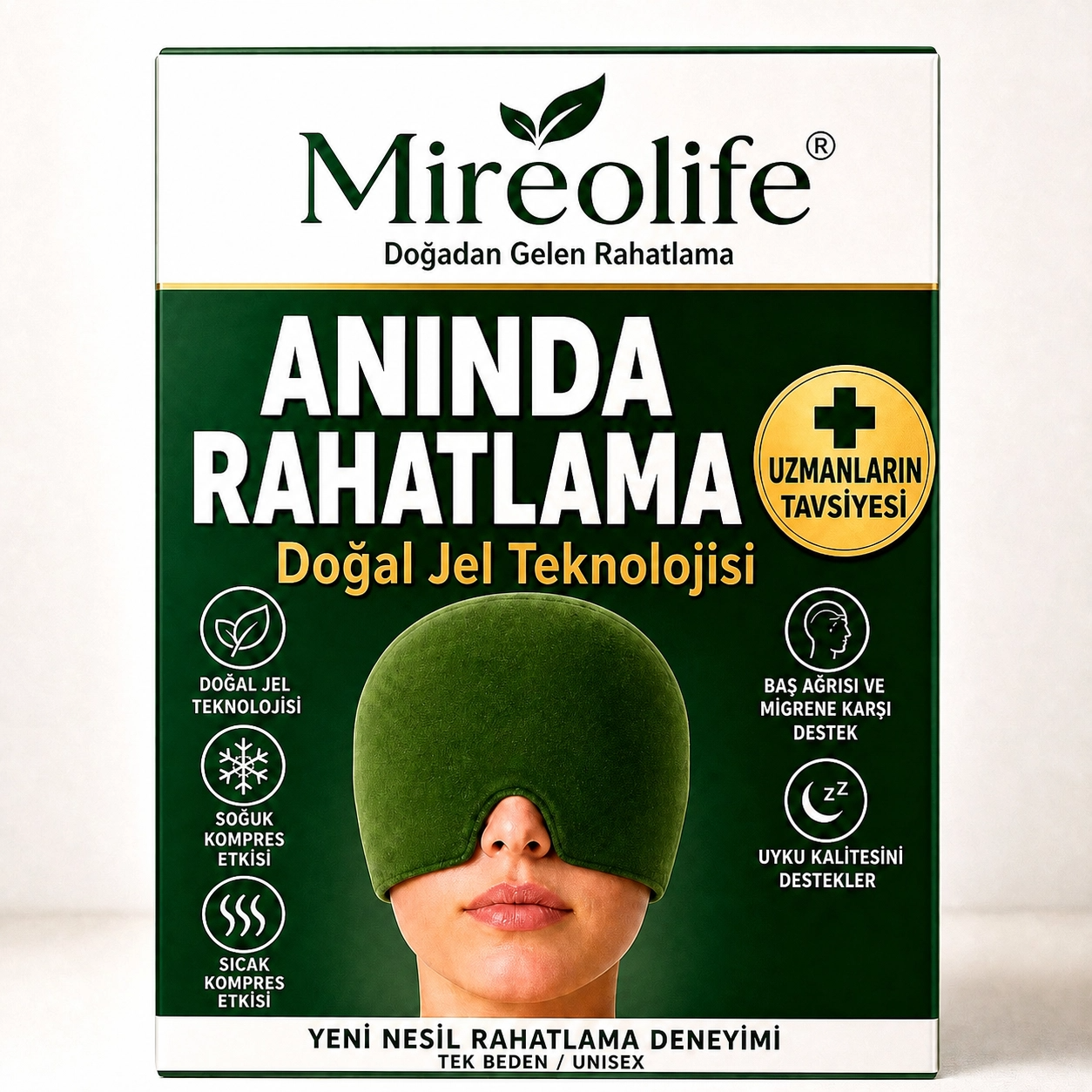 MİREOLİFE ® RAHATLATICI JEL MİGREN KAFA BANDI